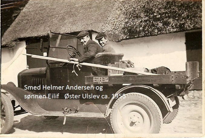 Smed Helmer Andersen og sønnen Eilif